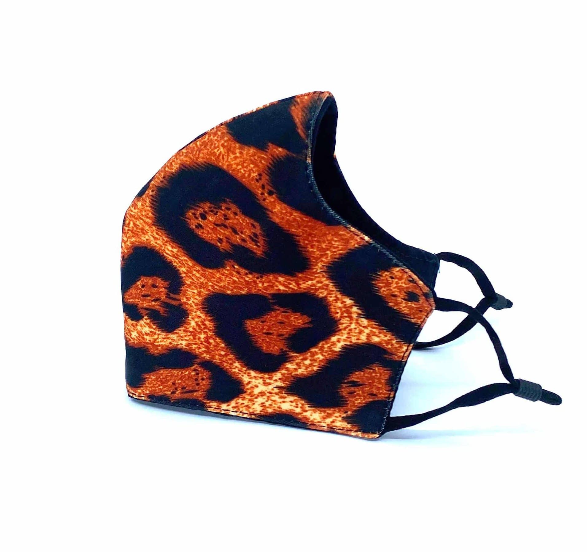 Orange Leopard Reusable Face Mask