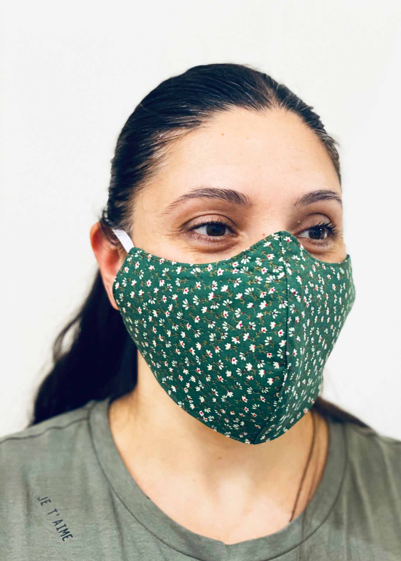 Ladies DHHS Floral Pattern Face Mask by Laundry Box Melbourne